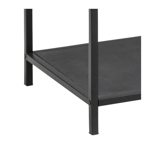 Melns stikla plaukts 35x120 cm Seaford – Actona-image-3