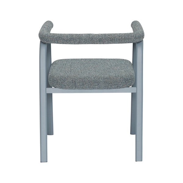 Pelēki polsterēti ēdamistabas krēsli ar roku balstiem (2 gab.) Ecto – Hübsch-image-3