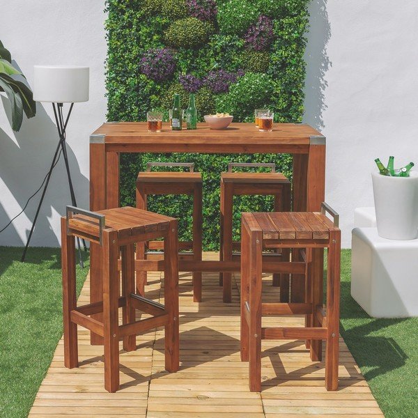 Koka dārza bāra krēsls Norah – LDK Garden-image-1