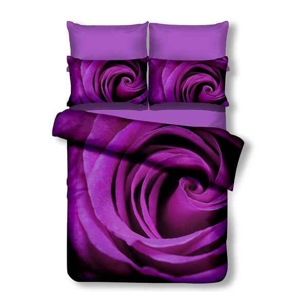 Violeta mikrošķiedras gultas pārklājs DecoKing Omorfi, 155 x 220 cm