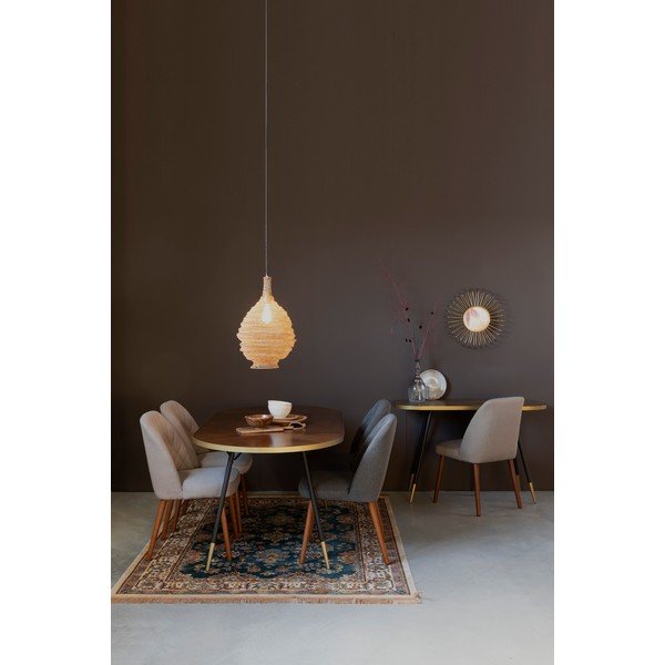 Zelta krāsas griestu lampa White Label Lena, ø 37 cm-image-3