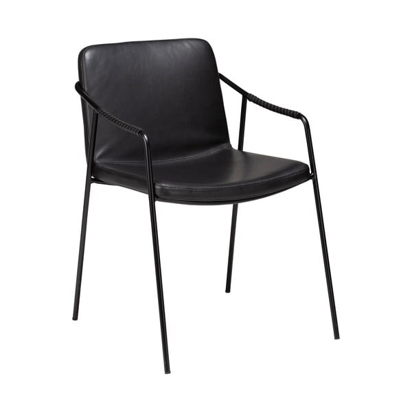 Melns mākslīgās ādas ēdamistabas krēsls DAN-FORM Denmark Boto