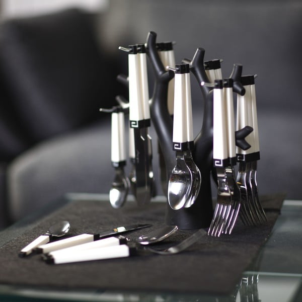 24 daļu galda piederumu komplekts ar statīvu Vialli Design-image-3