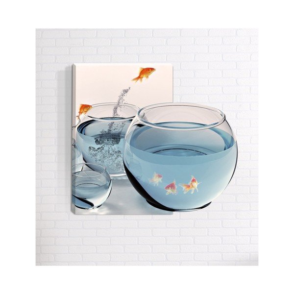 3D sienas glezna Mosticx Fish, 40 x 60 cm