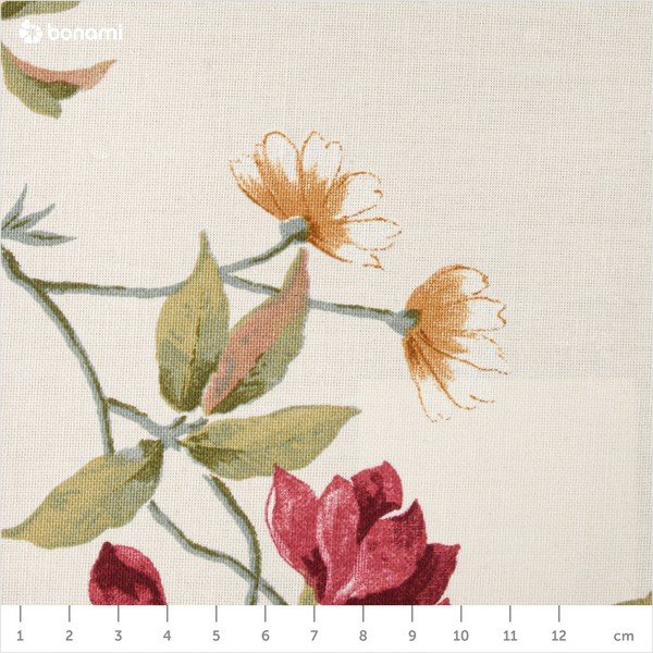 Krēmkrāsas un balta ziedu taburete Max Winzer Lorris-image-4