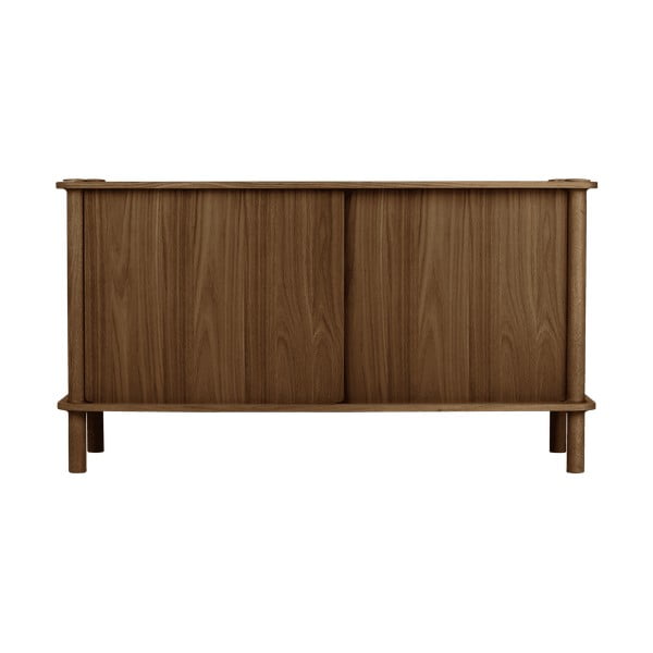 Brūna ozola masīvkoka kumode ar bīdāmām durvīm 135x73,5x48 cm Italic – UMAGE