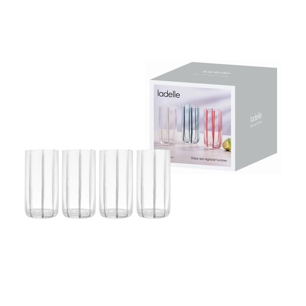 Glāzes (4 gab.) 450 ml Stripe – Ladelle-image-2