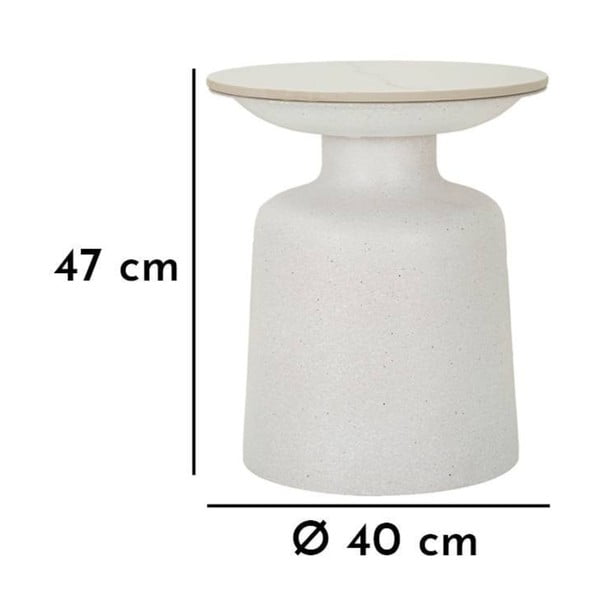 Apaļš sānu galdiņš ar keramikas virsmu ø 40 cm Fush – Mauro Ferretti-image-3