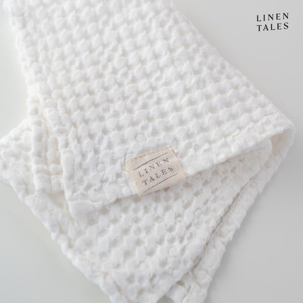 Balts dvielis 50x70 cm Honeycomb – Linen Tales