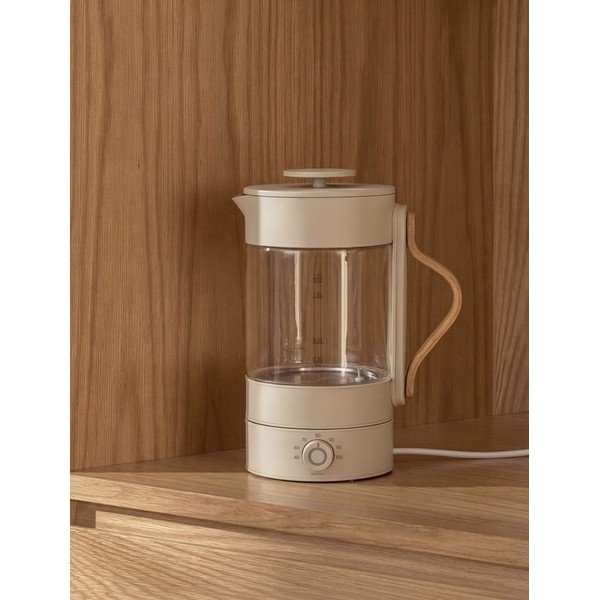 Bēša stikla elektriskā tējkanna 1,2 l Emma – Stelton-image-2