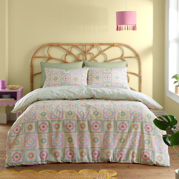 Vienguļamā gultas veļa 135x200 cm Crochet Print – Catherine Lansfield