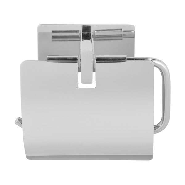 Spīdīgas sudraba krāsas nerūsējošā tērauda pašlīmējošs tualetes papīra turētājs Genova – Wenko-image-2