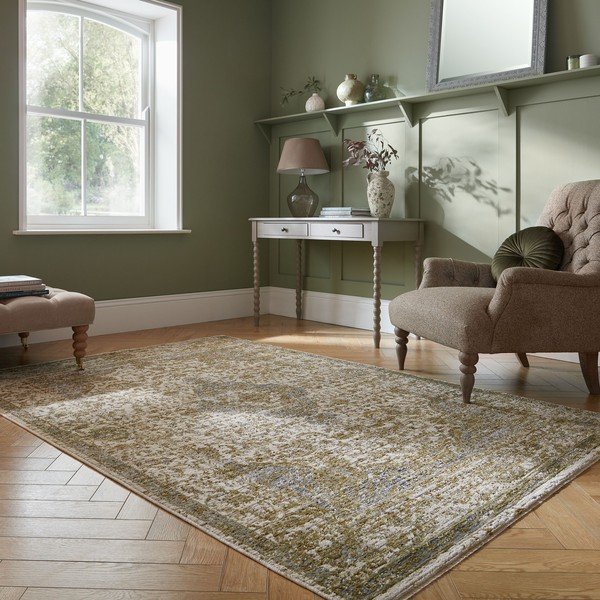 Zaļš paklājs 160x230 cm Cordelia Vintage – Flair Rugs-image-1
