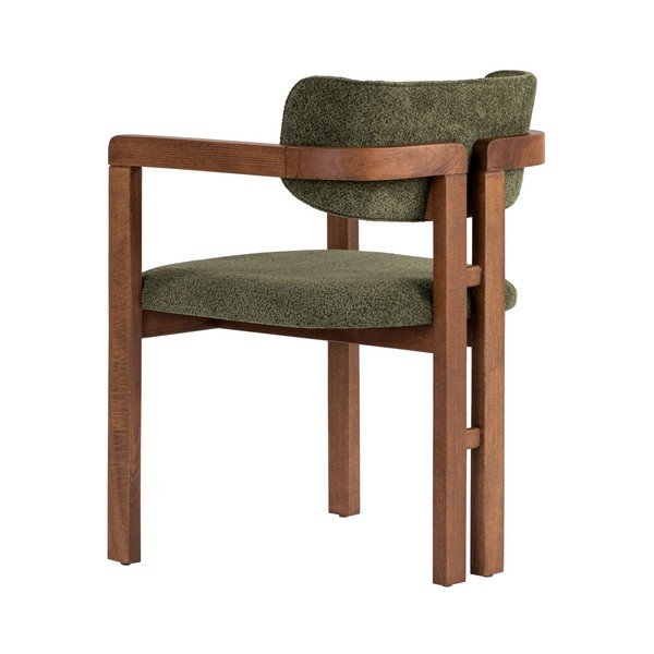 Tumši zaļš ēdamistabas krēsls ar roku balstiem Toscana – Kalune Design-image-2