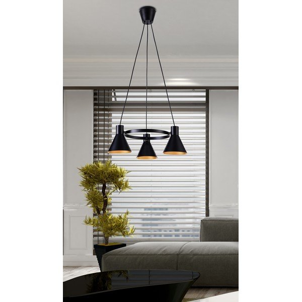 Melna/bronzas krāsas piekaramā lampa More – Candellux Lighting-image-1