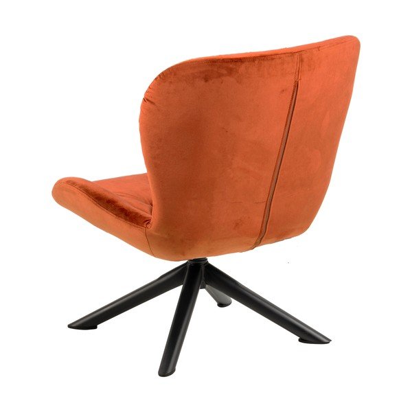 Oranžs samta krēsls Actona Batilda-image-2