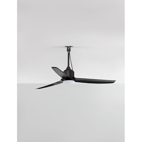 Matēti melna metāla LED griestu lampa ar regulējamu spilgtumu Blowy – Nova Luce-image-3