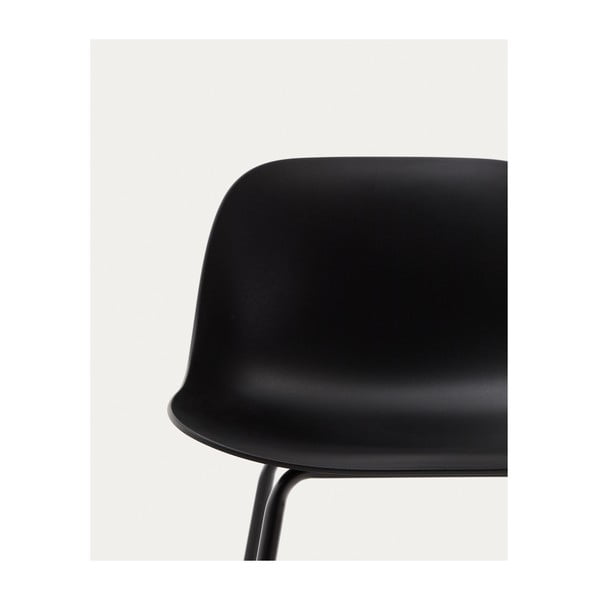 Melns bāra krēsls (sēdekļa augstums 74 cm) Altea – Kave Home-image-1