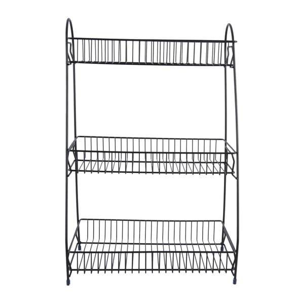 Melns metāla virtuves statīvs ar 3 plauktiem PT LIVING Tidy-image-2