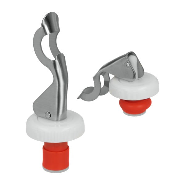 2 nerūsējošā tērauda pudeļu vāciņu komplekts Metaltex-image-1