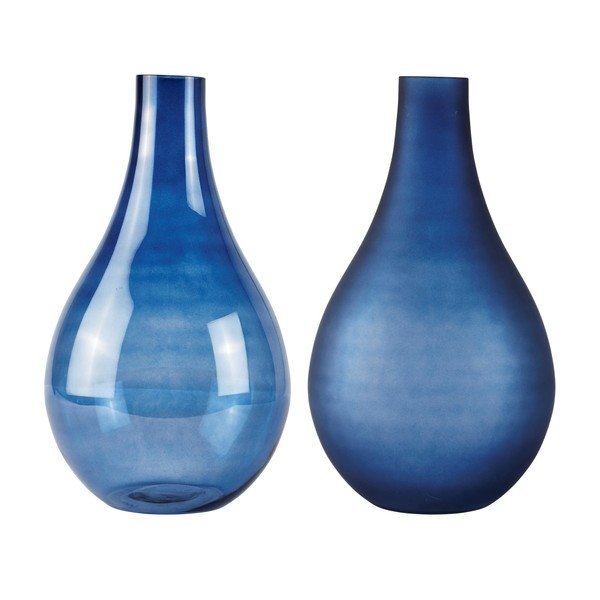 2 zilu vāžu komplekts Villa Collection