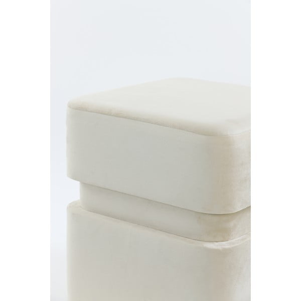 Krēmkrāsas samta pufs Piazza – Light & Living-image-1