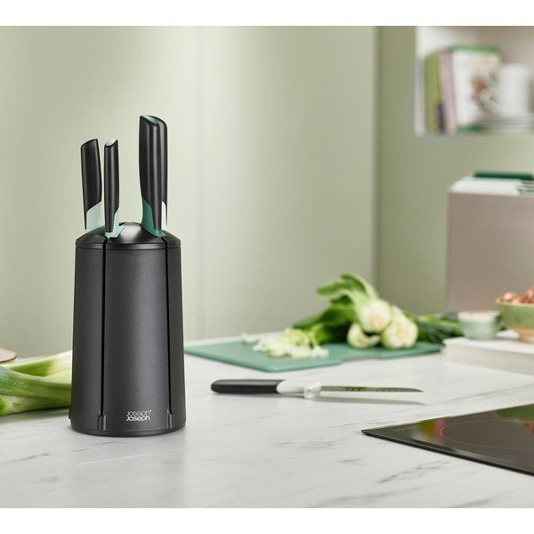 Nažu komplekts ar rotējošu statīvu un nerūsējošā tērauda asmeni  (5 gab.) Elevate – Joseph Joseph-image-1