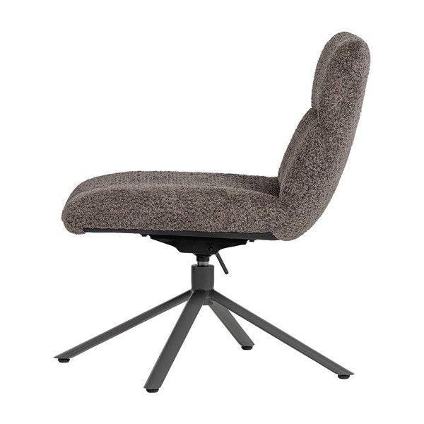 Brūns grozāms atpūtas krēsls no buklē auduma Soren – WOOOD-image-3