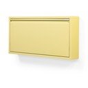 Gaiši dzeltens tērauda atverams/piekarināms apavu plaukts 75x37,5x12,5 cm Billy – Spinder Design