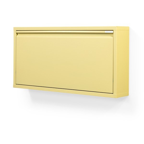Gaiši dzeltens tērauda atverams/piekarināms apavu plaukts 75x37,5x12,5 cm Billy – Spinder Design