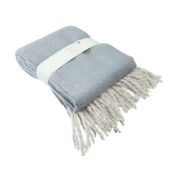 Gaiši zils pleds 127x185 cm Ultra – Rex London-image-2