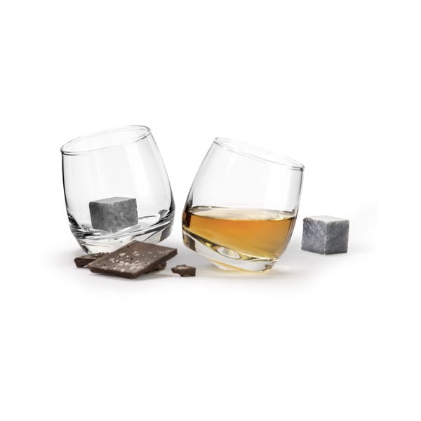 2 viskija glāžu komplekts ar dzesējošiem akmentiņiem Sagaform Gentleman, 200 ml