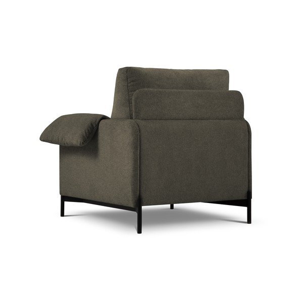 Melni pelēks atpūtas krēsls Interieurs 86 Zoe-image-3