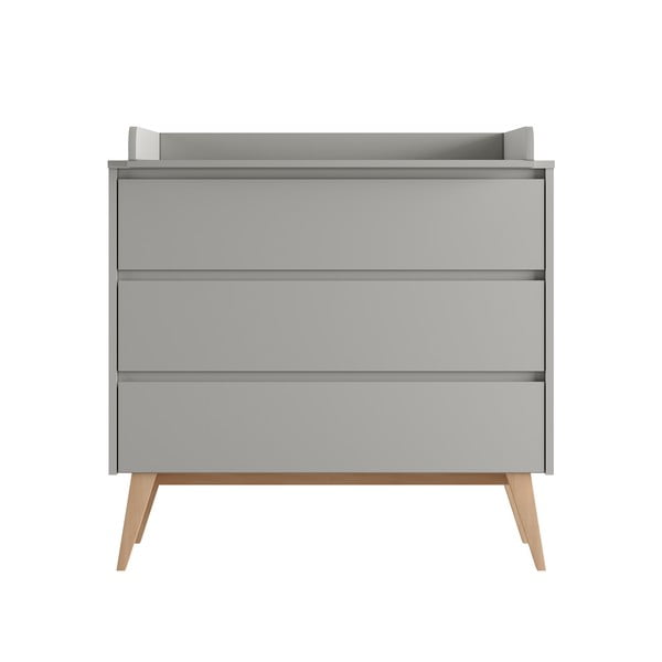 Pelēka zema bērnu kumode 100x52,5 cm Swing – Pinio-image-3