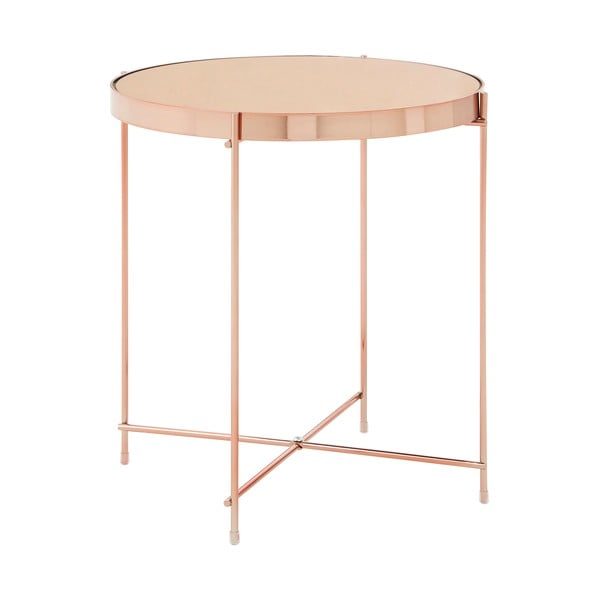 Apaļš sānu galdiņš ar stikla galda virsmu ø 43 cm Allure – Premier Housewares-image-1