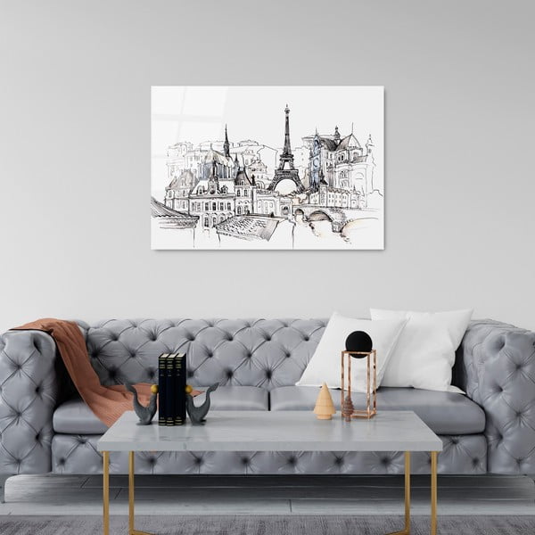 Stikla glezna 70x100 cm Paris – Wallity-image-3