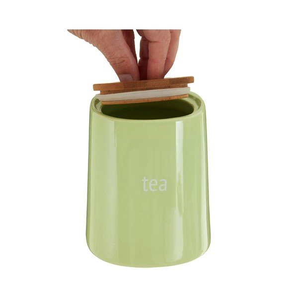 Zaļā tējas kaste ar bambusa vāku Premier Housewares Fletcher, 800 ml-image-2