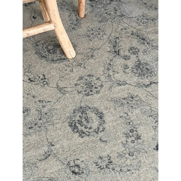 Bēšs vilnas paklājs 133x190 cm Calisia Vintage Flora – Agnella-image-1