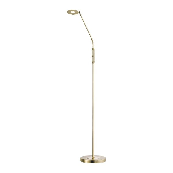 Zelta krāsas LED stāvlampa ar regulējamu spilgtumu (augstums 150 cm) Dent – Fischer & Honsel