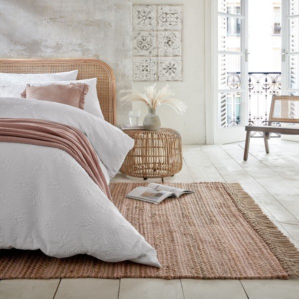 Rozā džutas paklājs Flair Rugs Equinox, 160 x 230 cm-image-4