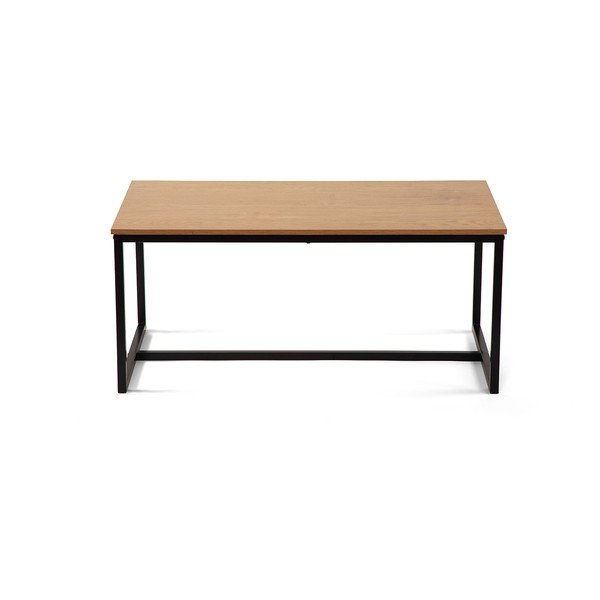 Dabīga toņa žurnālgaldiņš ar ozolkoka imitāciju 47x90 cm Norden – Bonami Essentials