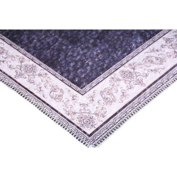 Tumši zils paklājs Vitaus Ava, 80 x 200 cm-image-2