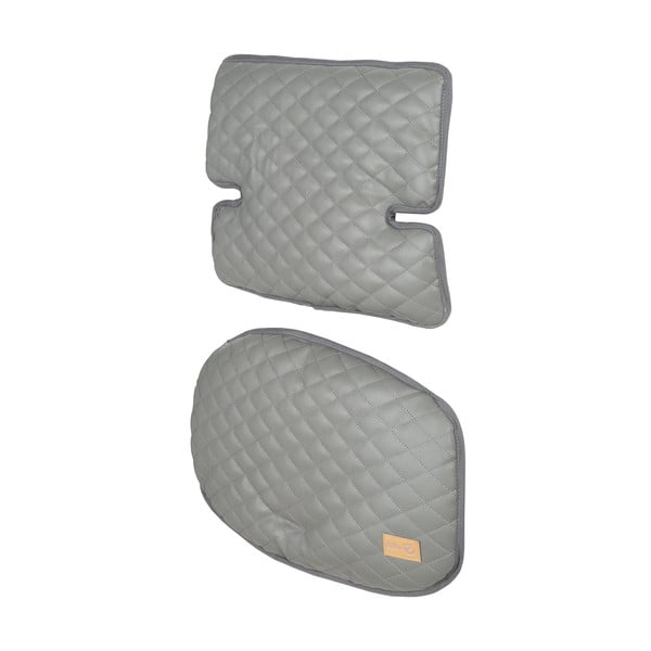 Pelēks/brūns bērnu pusdienu krēsliņa spilvens Luxe – Roba-image-3