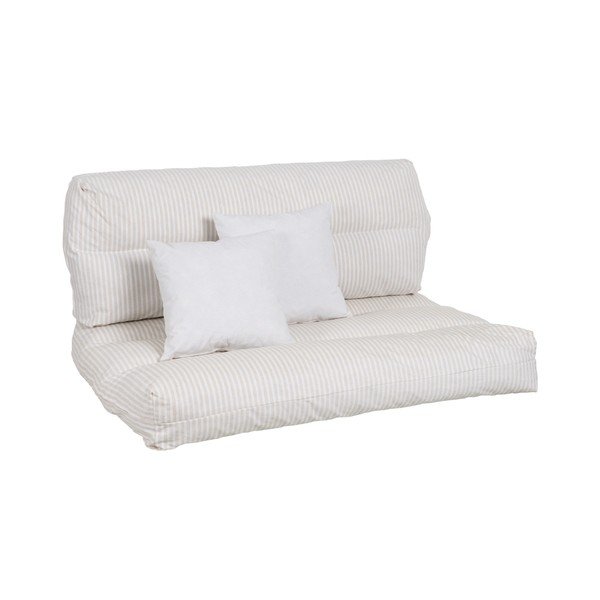 Balti/bēši dārza sēdekļa spilveni paletēm (4 gab.) 80x112 cm – Ixia-image-2