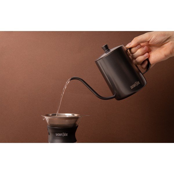 Pelēka nerūsējošā tērauda kafijas kanna 0,6 l La Cafetiere – Kitchen Craft-image-3