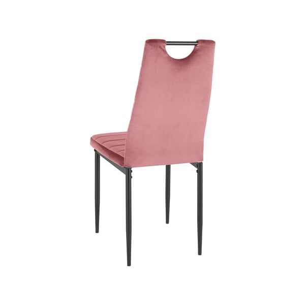 Tumši rozā samta pusdienu krēsli (2 gab.) Mandy – Støraa-image-2