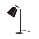 Melna galda lampa ar auduma abažūru (augstums 67 cm) Salihini – Opviq lights
