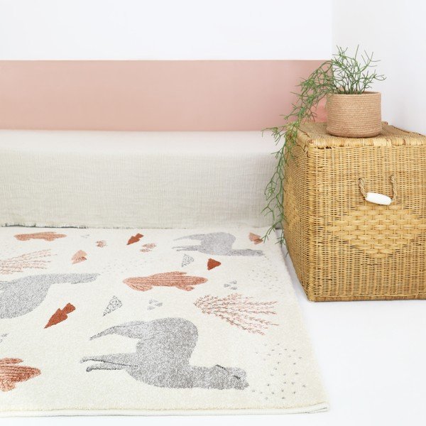 Krēmkrāsas bērnu paklājs 120x170 cm Andina by Mon Petit Art – Nattiot-image-2