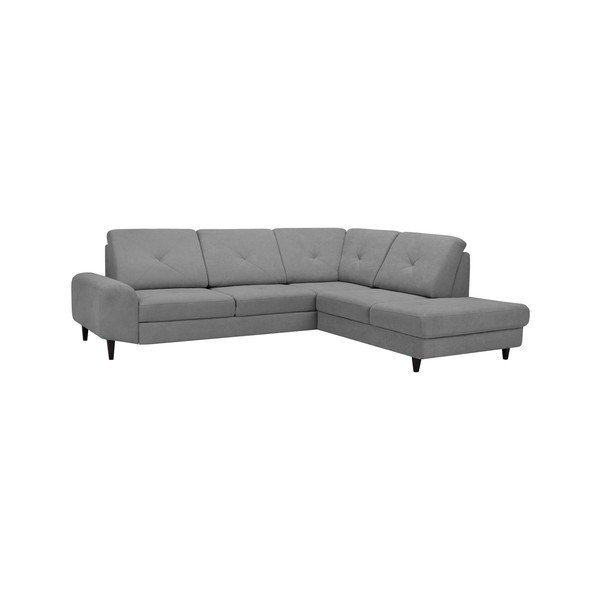 Gaiši pelēks stūra dīvāns ar uzglabāšanas vietu Windsor & Co Sofas, labais stūris Beta-image-1