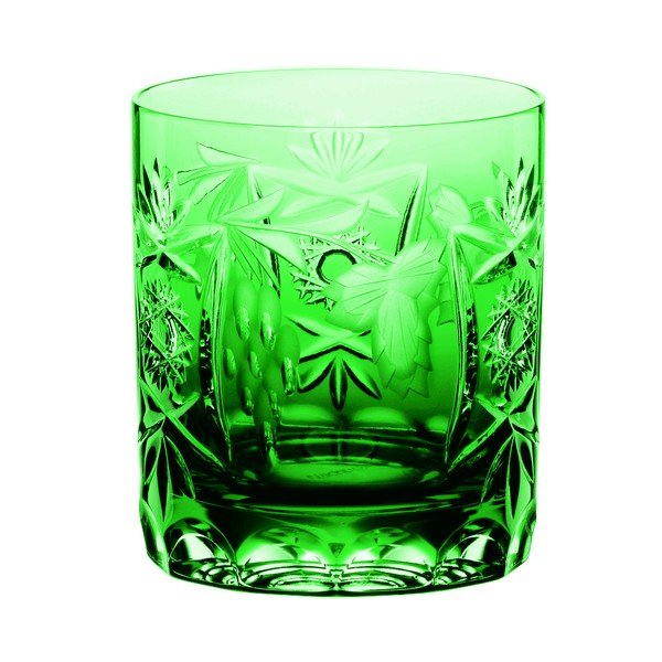 Zaļa viskija glāze no kristāla stikla Nachtmann Traube Whisky Tumbler Emerald Green, 250 ml